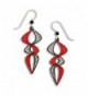 Adajio by Sienna Sky Red Black Filigree Double Helix Sterling Silver Earrings 7417 - CT110GYZ84P