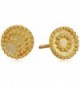 Satya Jewelry Celestial Gold-Plated Sun and Moon Stud Earrings - CB119USLWQL