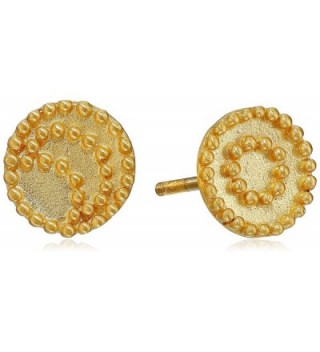 Satya Jewelry Celestial Gold-Plated Sun and Moon Stud Earrings - CB119USLWQL
