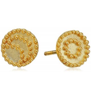Satya Jewelry Celestial Gold-Plated Sun and Moon Stud Earrings - CB119USLWQL