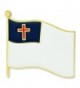 PinMart's Christian Flag Religious Enamel Lapel Pin - C612O7T3EUY