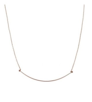 HONEYCAT Whisper Thin Curve Bar Necklace in Gold- Rose Gold- or Silver | Minimalist- Delicate Jewelry - CD12N0K0FEV