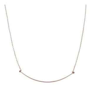 HONEYCAT Whisper Thin Curve Bar Necklace in Gold- Rose Gold- or Silver | Minimalist- Delicate Jewelry - CD12N0K0FEV
