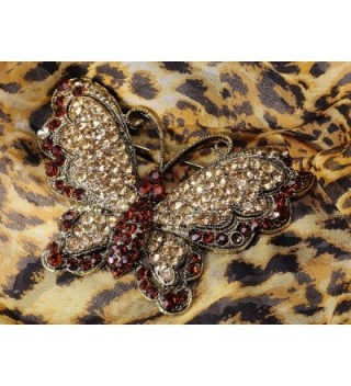 Alilang Victorian Antique Rhinestone Butterfly
