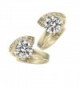 Jonline24h Jewelry Zirconia Earrings Wedding in Women's Hoop Earrings