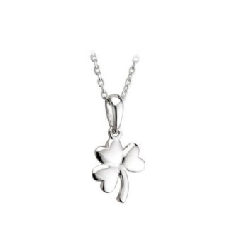 Jewelry Irish Shamrock Necklace Sterling Silver Made in Ireland - CH114U1L899