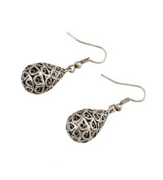 EXCEED Filigree Teardrop Dangling Earrings in Women's Drop & Dangle Earrings