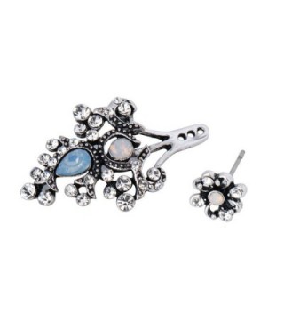 She Lian Rhinestone Earrings Mismatch in Women's Earring Jackets