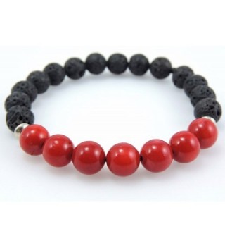 Volcanic natural meditation healing bracelet in Women's Stretch Bracelets