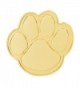 PinMart's Gold Animal Paw Print School Mascot Lapel Pin - CJ11IY3RVFJ