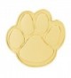 PinMart's Gold Animal Paw Print School Mascot Lapel Pin - CJ11IY3RVFJ