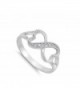 Clear Heart Infinity Sterling Silver