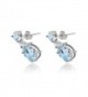 Sterling Silver Topaz Dangling Earrings