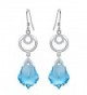 BriLove Chandelier Swarovski Aquamarine Birthstone - Aquamarine Color - CR183N3CK0W