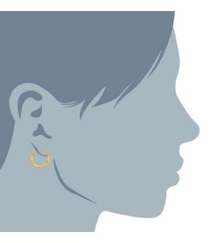 Yellow Shiny Diamond Earrings Diameter in Women's Hoop Earrings