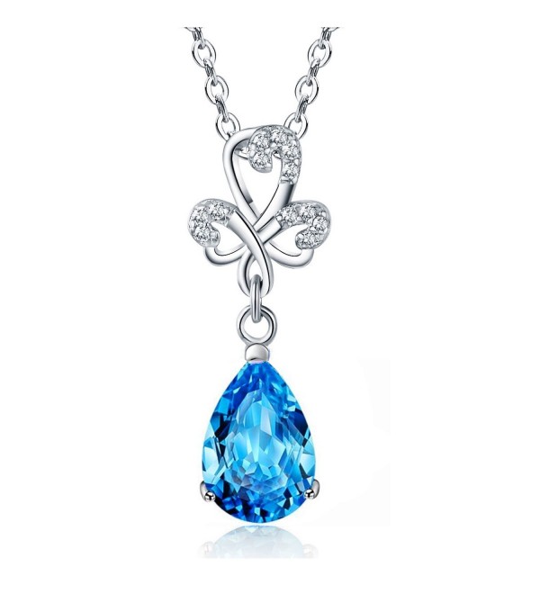 Sephla Jewelry Zirconia Earrings Necklace - Blue Necklace 2 - CC188DYUMLD