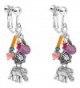 Body Candy Handcrafted Silver Plated Lucky Elephant Clip On Earrings Created with Swarovski Crystals - CZ126PYFFER