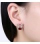 Gemstone Reindeer Earrings Dimensional Christmas in Women's Stud Earrings
