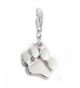 Dog Paw Clip on Lobster Clasp Claw Charm for Bracelet - C512O0JXAWU