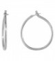 Sterling Silver Thin Hoop Earrings- 1/2 inch diameter - C111TA9X8H5