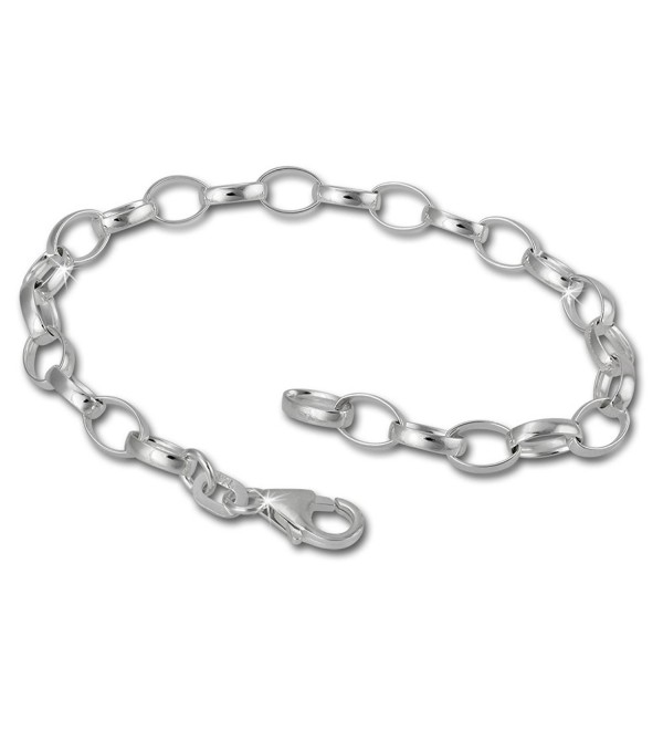 SilberDream Charms Bracelet 925 Sterling Silver 7.1inch Bracelet for Charm Pendants FC0101 - CR116B6TU5Z