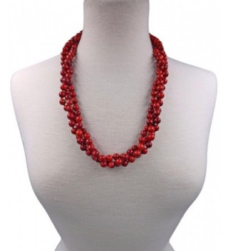 BjB 80 Magnesite Multi layer Beaded in Women's Strand Necklaces