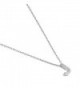 Diamoness Sterling Zirconia Initial Necklace