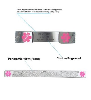 Divoti Engraved Paisley Medical Bracelet