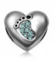 JMQJewelry Heart Love Baby Footprints Jan-Dec Birthstone Crystal Dangle Charms Beads For Bracelets - CX185ZHKCR7