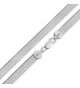 Bling Jewelry Sterling Silver 080 Gauge Flexible Herringbone Necklace - CR114CM4NE3