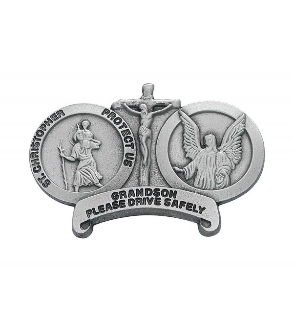 St Christopher Medal Pendant Grandson Visor Clip Visor Clips - CH11DSLFLT5