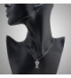Sterling Silver Detailed Pendant Necklace in Women's Pendants