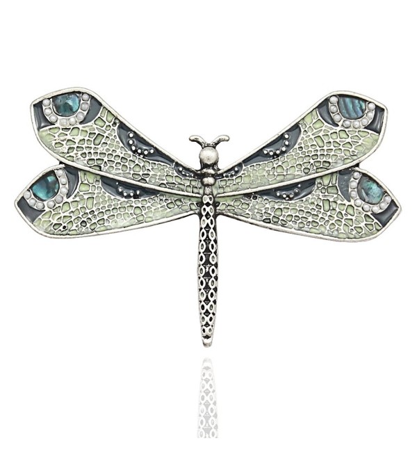 Silver Fashion Victorian Dragonfly Simulated - Vintage Silver-tone - CD12K8RRKPJ