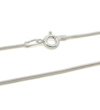 Amberta 925 Sterling Silver 1.2 mm Snake Chain Size: 16 18 20 22 24 inch - CM11ELDZC5R