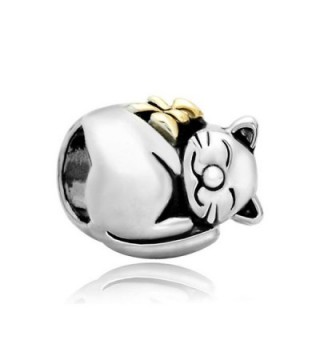 LovelyCharms Cat Animal Charm Fits Bracelets - C812NEUY1NH