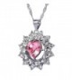 SWEETV Swarovski Crystal Pendant Necklace