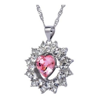 SWEETV Swarovski Crystal Pendant Necklace