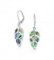 Bling Jewelry Abalone Leverback Earrings