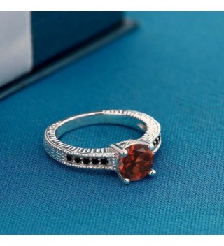 Garnet Diamond Sterling Engagement Available in Women's Wedding & Engagement Rings