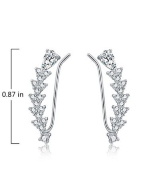 OSIANA Climber Crystal Earrings Pin B Silver in Women's Cuffs & Wraps Earrings