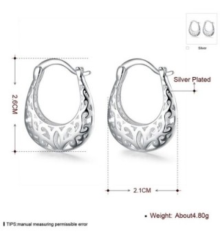 AOVR Fashion Womens Sterling Earrings in Women's Hoop Earrings