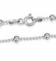 Fine Sterling Silver Adjustable Anklet in Women's Anklets