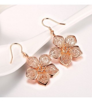Silver Flower Earrings Sterling DreamSter in Women's Drop & Dangle Earrings