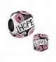 LovelyJewelry Breast Cancer Awareness Pink Ribbon Courage Hope Beads For Bracelet - CD11TC1K5GT
