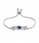 Caperci Adjustable Sterling Bracelet Sapphire - CJ185LGI8X0