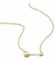 Goldtoned Aim High Arrow Necklace Silvertone - CW11QNHXCEH