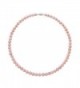 Sterling Silver Natural Pink Cultured Freshwater Pearl Strand Necklace - Size/Pearl-5.5-6.0mm - CI11LN0RFEH