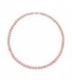 Sterling Silver Natural Pink Cultured Freshwater Pearl Strand Necklace - Size/Pearl-5.5-6.0mm - CI11LN0RFEH