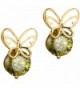YAZILIND Charming Butterfly Zirconia Earrings - green - CV11MJ2G9A3