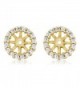 Yellow Plated Sterling Earring Jackets in Women's Stud Earrings